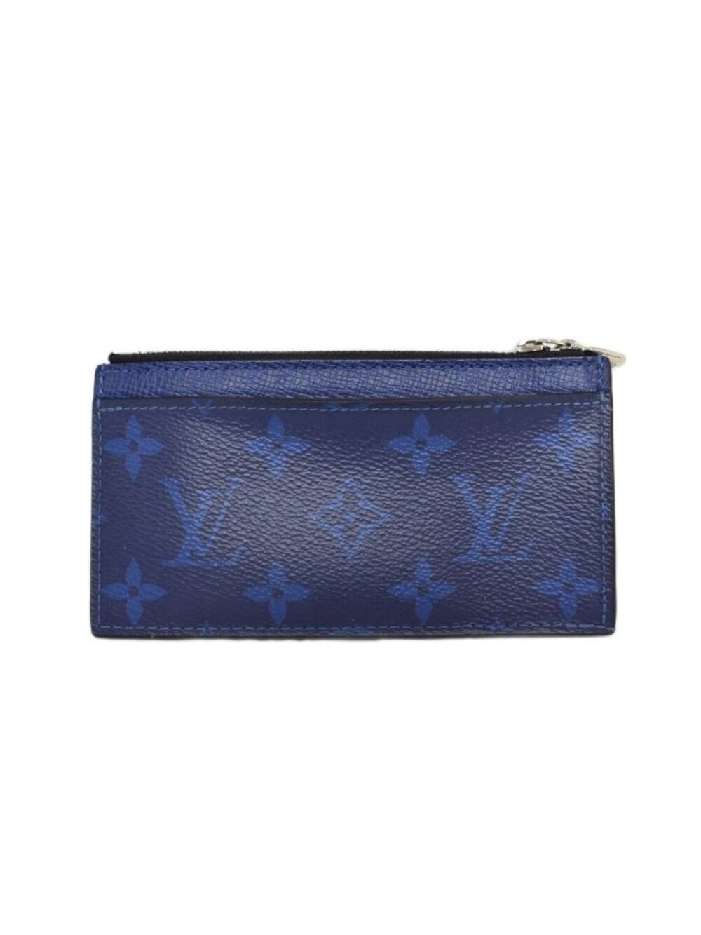 Louis Vuitton Monogram Taigarama Coin Card Holder Blue